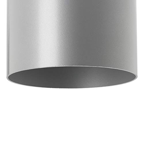 Image of Progress Lighting 5-Inch Cylinder Outdoor Wall Sconce, 1-Light Modern Wall Mount Light, Interior and Exterior Lighting for Home or Porch, Aluminum Construction, Metallic Gray (P5674-82)