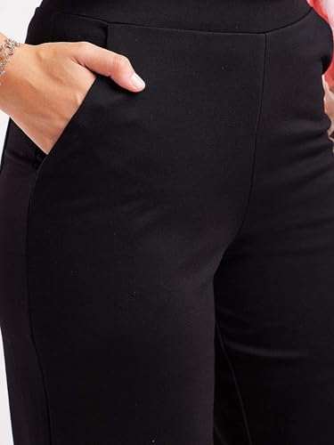 Image of KOTTY Women's Elegant Straight Fit Pants for Office Wear, Workwear Styling, and Modern Casual Comfort
