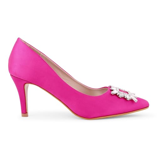 Image of Lino Perros Womens Lino Perros Crystal Broach Pumps Heeled Sandal