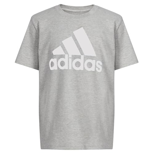 adidas Boys' Short Sleeve Cotton T-Shirt Graphic Tshirt Tee