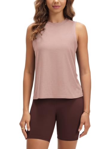 Image of ODODOS Women's Performance Tank Ultra Soft odSTRATUM Tech Sleeveless Tee Shirts High Crew Neck Pullover Top