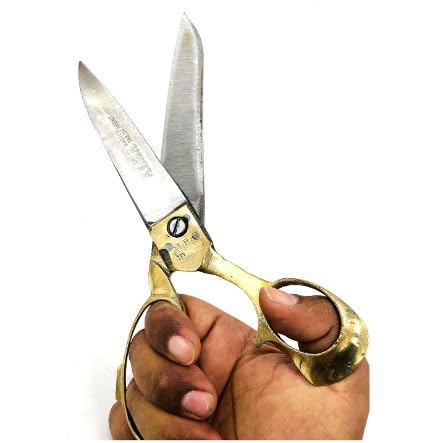 Image of Scissors For Cloth Cutting Fabric Stainless Steel Tailor Scissors (FULL BRASS SCISSOR 8 INCH)