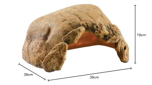Exo Terra Tortoise Cave, natürliches Versteck für Landschildkröten, Höhle für Schildkröten