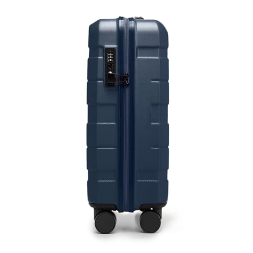 Comodo Line Suitcase Hand Luggage Set ABS Telescopic Handle TSA Lock 4 Double Wheels, Darkblue, Handgepäck, carry-on luggage3