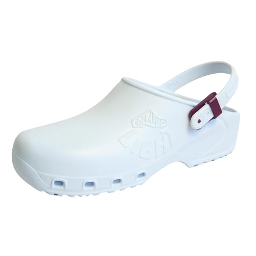Image of CALZURO Lights Clogs - Italian Made Lightweight Work Shoes for Professionals - EVA Non Slip Clogs for Kitchen, Hospital, Garden, Restaurant - Machine Washable Side Ventilation - Men & Women