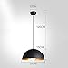 Chandeliers, Industrial Black Chandelier Simple Semicircular Lampshade Chandeliers V-intage Country Pendant Light Fixtures E26 E27 Base Tools & Home Improvement Home & Kitchen Ceiling Lighting(30cm