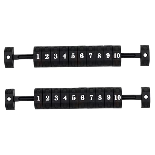 Trrymbbe Contador de Mesa de futbolín de 2 uds, Contador de Juegos de fútbol de puntuación de 10 números de plástico para Cualquier Partido de fútbol de Mesa