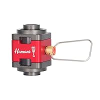 Hamans Gaskanister-Nachfülladapter mit sichtbaren Fenstern, Kraftstoffübertragungsgerät für Rucksackreisen, tragbares Gasdruckventil, Aufblasventil mit Tragetasche (ADAPTER-815)