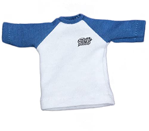 T-shirt pour figurine 6 pouces bleu AMITD vêtement miniature échelle 1/12