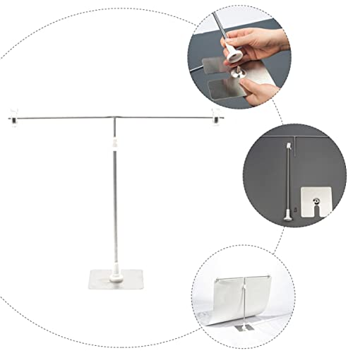Abaodam Suporte de fundo em forma de T em forma de T Suporte de fundo portátil Suporte de fundo ajus