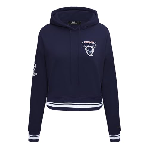 Sudadera cropped po hoodie premium con acabados acanalados w rib flc para mujer xs