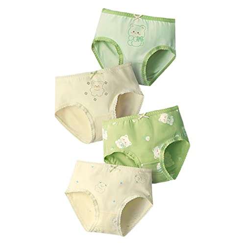 Little Girls' Soft Cotton Underwear Toddler Kids Breathable Comfort Panty Briefs Pack of 4