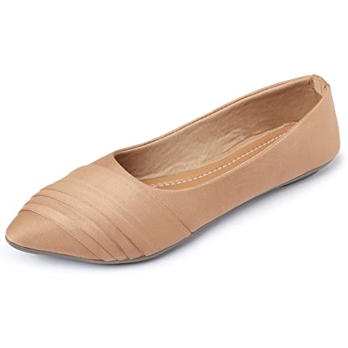 MYRA Women's Beige Design Bellies Shoes | Comfortable Bellies Shoes for Women...
