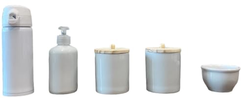 Kit Higiene Bebê Porcelana SEM PERSONALIZAÇÃO com Garrafa Térmica