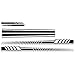 Goolsky 5 Pcs Autocollants De Voiture Autocollant De Corps Stickers Rayures De Voiture Côté Porte Corps Capot Rétroviseur Decal Autocollants Ensemble Racing
