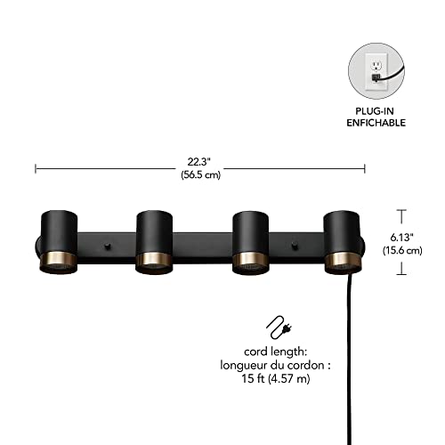 Globe Electric 64000047 4-Light Complete Track Lighting Kit thumb #9