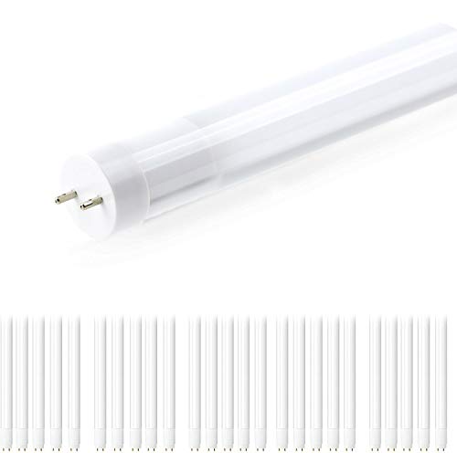 ZITRADES 25 Pack T8 LED Tube Light 4FT Super Bright SMD2835 G13 Base Glass Tube 4000K White Daylight Type A Plug and Play Ballast Compatible LED Tube for Fluorescent Replacement UL ETL AC100-277V