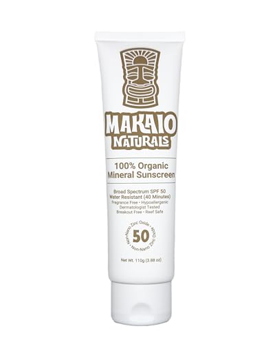 Makaio Naturals 100% Organic Mineral Sunscreen SPF...