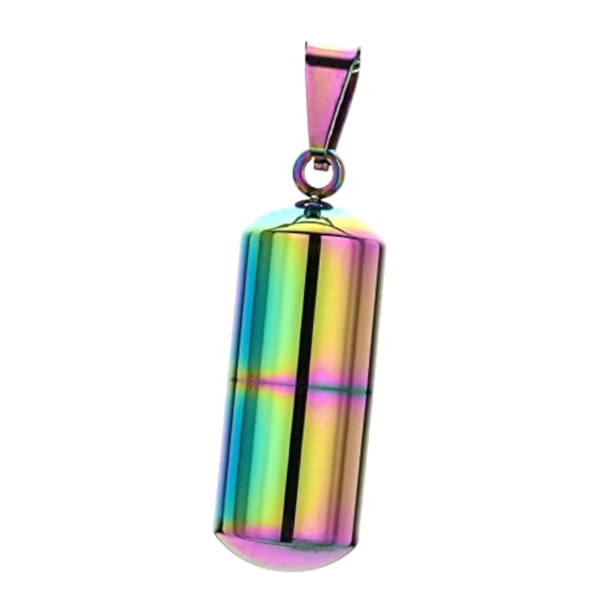 Small Cylinder Ash Necklace Pendant Cremation Urn Holder Charm Pendant