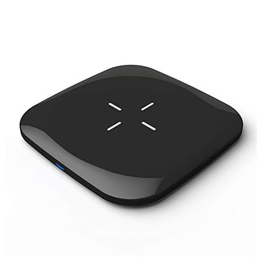 LTDNB Cargador Inalámbrico 10W Qi Wireless Carga Rápida Quick Charger Compatible con iPhone X / 8 Plus/iPhone XS/XS MAX/XR, Samsung S10 /S10e /Note9 /S9 / S8 Plus /S8-Negro