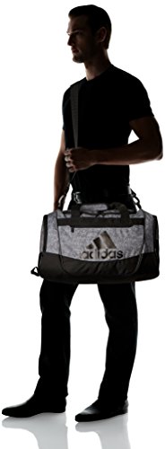 adidas Defender III medium duffel Bag, Onix Jersey/Black