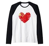 Photo Gallery china heart chinese flag chinese pride maglia con maniche raglan Photo Gallery china heart chinese flag chinese pride maglia con maniche raglan