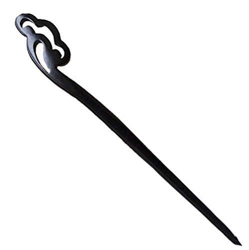 FINGER LOVE Handmade Carved Wooden Hairpin vintage Chopsticks Chinese Decorative Accessory Ebony Wood Hair Stick Cloud