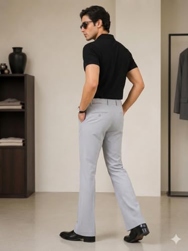 Image of Men's Formal Trouser Pant| Men's Bootcut Important Pant | Men Slim Fit Pants, Straight Fit Formal Trouser | Elegant Styling for Daily Use
