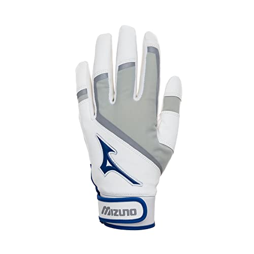 Mizuno Prime SE Fastpitch Batting Glove, White/Royal, Small