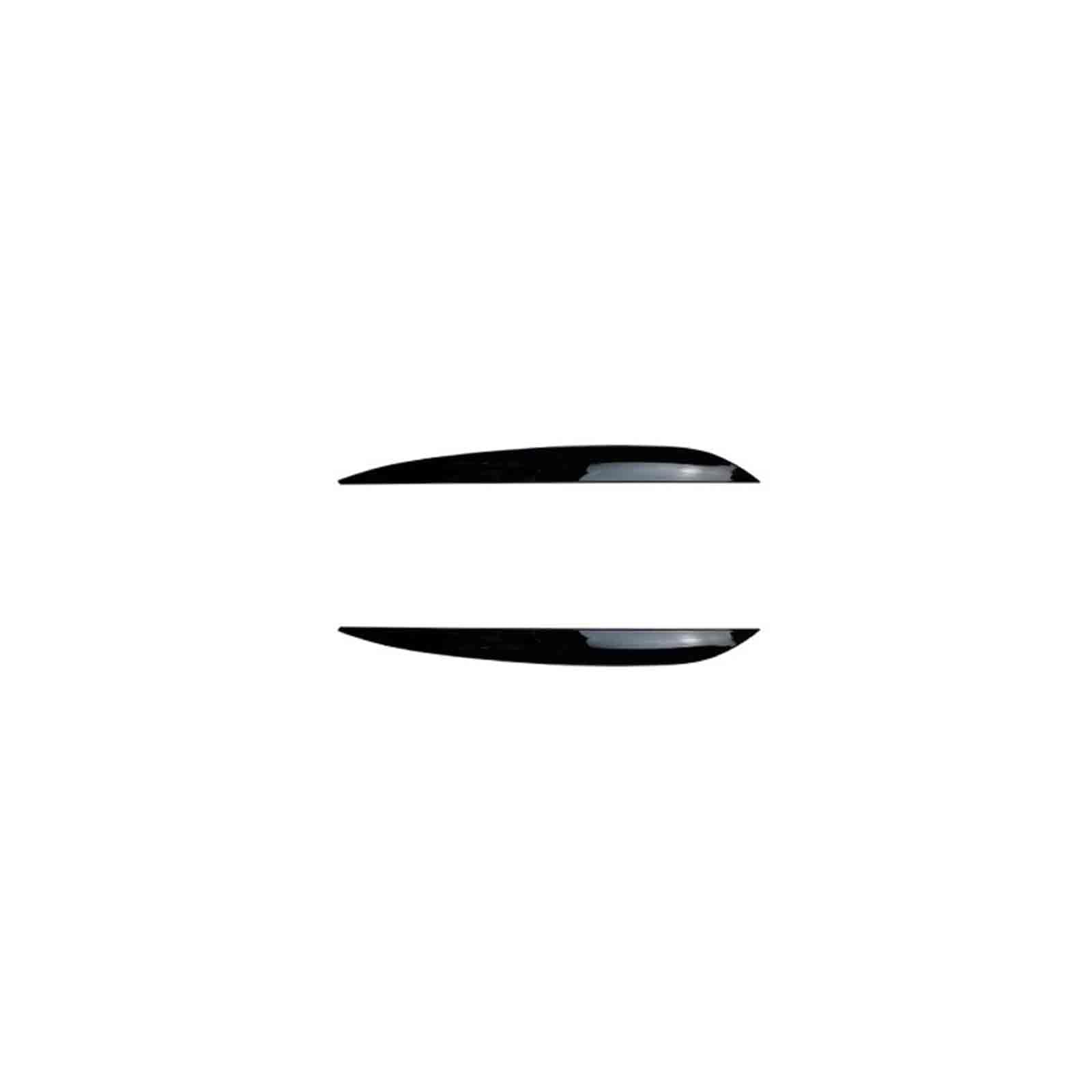 YPFYBHD Compatible with VW Touareg 2010-2018, 1 Pair Car Headlight Eyebrow Eyelid Lamp Car Evil Eye Car Sticker Exterior Accessories Modification,Black