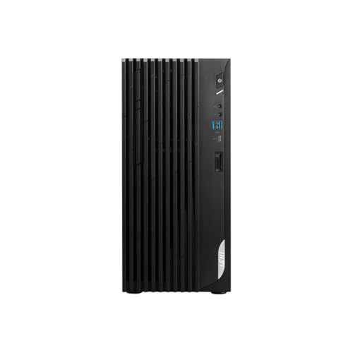 MSI Pro DP180 デスクトップ:Intel Core i5-14400F、NVIDIA GeForce RTX 5060、16GB メモリ、1TB NVMe SSD、WiFi 6E、Win 11 Pro:ブラック 14ANVL-1023US
