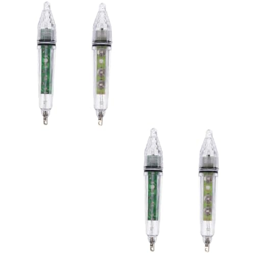 BESPORTBLE 2sets Fish Light 17cm Fish Lamp Glowing Fishing Lamp Electronic for Night Fishing 2pcs*2