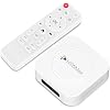Android 14.0 TV Box 2026 LEFFOT M1 Plus 4K UHD Streaming Device for TV with HDR10, 4GB RAM 32GB ROM, Smart TV Box with 2.4G/5G Dual-Band WiFi 6, BT 5.4, Voice Control, RK3528 Quad Core A53