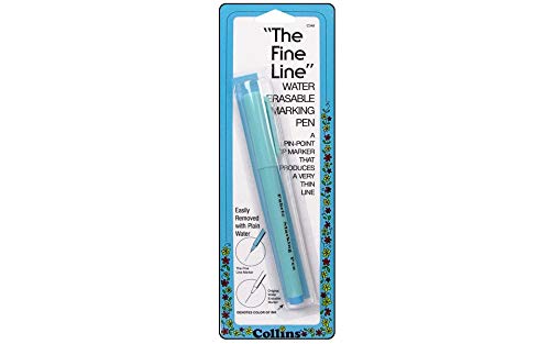 Collins Fine Line Water-Erasable Marking Pen Blue FineLineWaterErasablePen