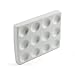PZRT 12 Depressions Porcelain Spot Plate 12 Wells Porcelain Spotting Reaction Plate for Laboratory Experiment Chemical Testing