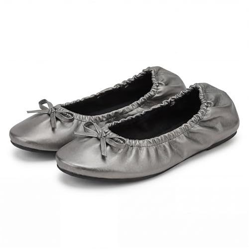 Image of Women's Foldable Ballet Flats - Portable Flat Shoes for Travel and Wedding that Fit in Your Purse