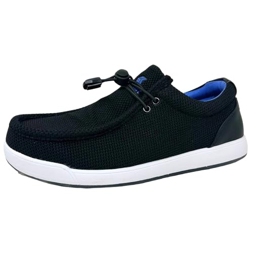 Image of SKONI Men's G2 Waterproof Slip On Golf Shoe (Black /Royal, 10)