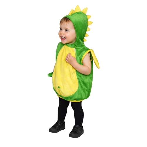 Seruna Drache-n Kostüm-e, F82 86-92, für Klein-Kind Baby Babies, Dino Drachen-Kostüm Fasching Karneval Kleinkinder-Karnevalskostüme Kinder-Faschingskostüme