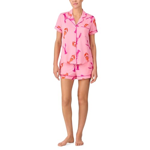 Image of kate spade new york Short Sleeve Knit Shorty Pj Set