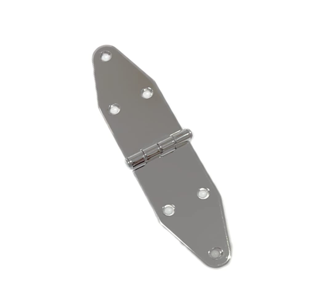 WXF Marine Stainless Steel Strap Hinges for RV Boat Skylight Locker Hatch & Door, Top Mount 7-1/8" x 1-5/8"