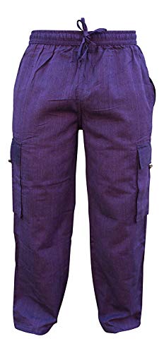 Shopoholic Fashion Mens Light Weight Plain Hippy Combat Trouser2
