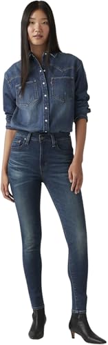 Levi's Damen Jeanshose 721 mit Stretch-Anteil, Skinny Fit, Blau (Miles Apart), W24/L28 – Ansicht 4