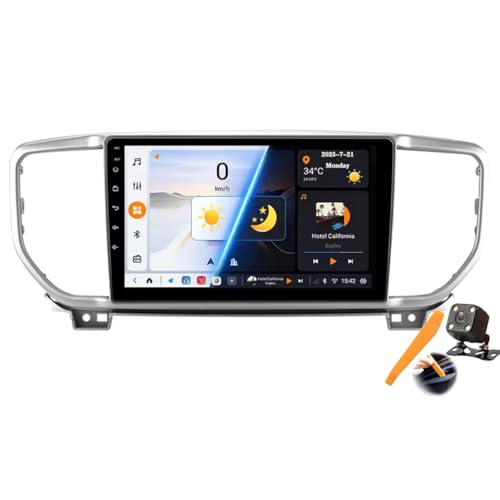 Cartablet multimedia de 9'' Android 15.0 para KIA Sportage con Bluetooth y FM
