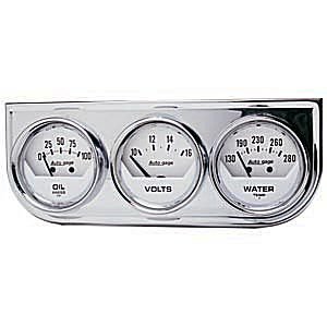 Autometer 2325 3 Gauge Oil Press Volt and Water Temperature