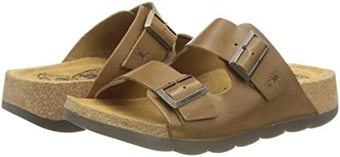 FLY London Womens CAJA721FLY Leather Camel Sandals 7.5-8 US | Image 6