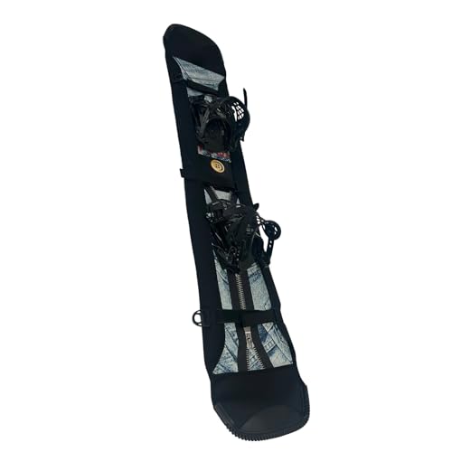 スノーボードカバー - パッド入りスキー保護バッグ 旅行用 防水スポーツ収納 ジッパー開閉式 スキーキャリーケース 男女兼用 ティーンエイト アスリート アウトドア スノーボード スキー 旅行 休暇用