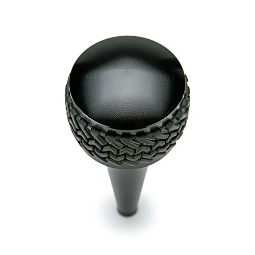 DV8 Offroad Replacement Shift Knob for 2011-2018 Wrangler JK | Automatic Transmission | Billet Aluminum Construction | Rubber Tire Tread Grip - Image 3