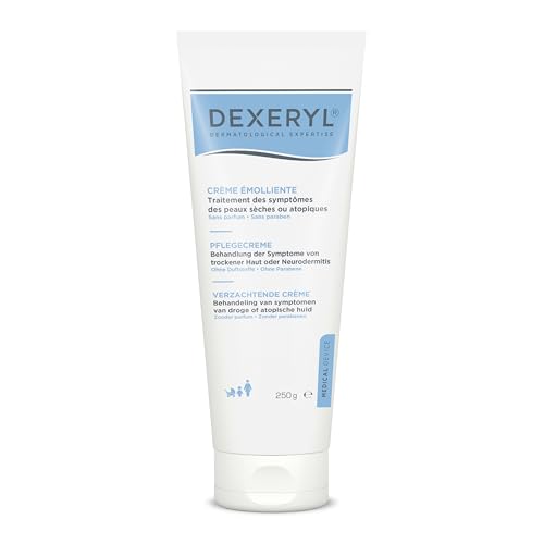 Dexeryl Crema de 250 g: cuidado y protección para la piel seca, especialmente en diversas enfermedades de la piel como la dermatitis atópica. Sin perfume y sin parabenos