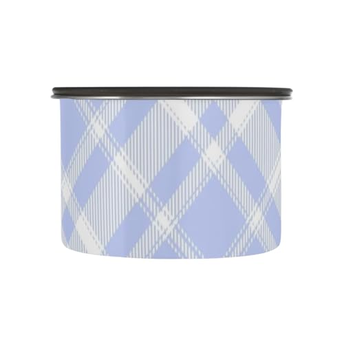 Contenedor de almacenamiento café acero inoxidable azul miniatura 2