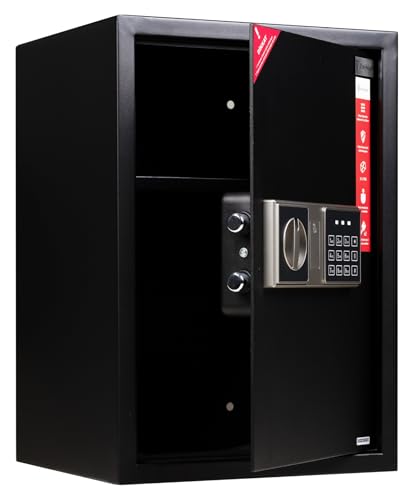 Das Siegel Çelik Elektronik Şifreli ve 2 Anahtarlı Para Değerli Eşya Ofis Ev Otel Kasası 50DSB